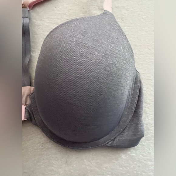 Victoria's Secret Racerback Semi Demi Periwinkle and Pink T-Back Bra, 34D - Picture 7 of 11